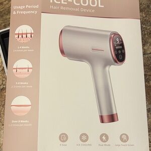 Hair Removal Device - Silver and Rose Gold